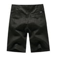 thumbnail image 2 of SSLR Men's Solid Flat Front Casual Linen Shorts Pants, 2 of 7
