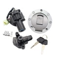 thumbnail image 4 of tapa del tanque de ,Llave de bloqueo del asiento del interruptor de arranque de la motocicleta,cubierta de la tapa del tanque de de gas de repuesto duradera,conjunto de Zulema tapa del tanque de gasolina, 4 of 7