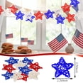 thumbnail image 4 of 30Pcs 4th of July Star Shaped Rattan Balls Decoration, 2.36 Inch Star Shaped Wicker Balls for Home Decor DIY Vase Bowl Filler Ornament Wedding Table Decoration (Red, White, Blue), 4 of 7
