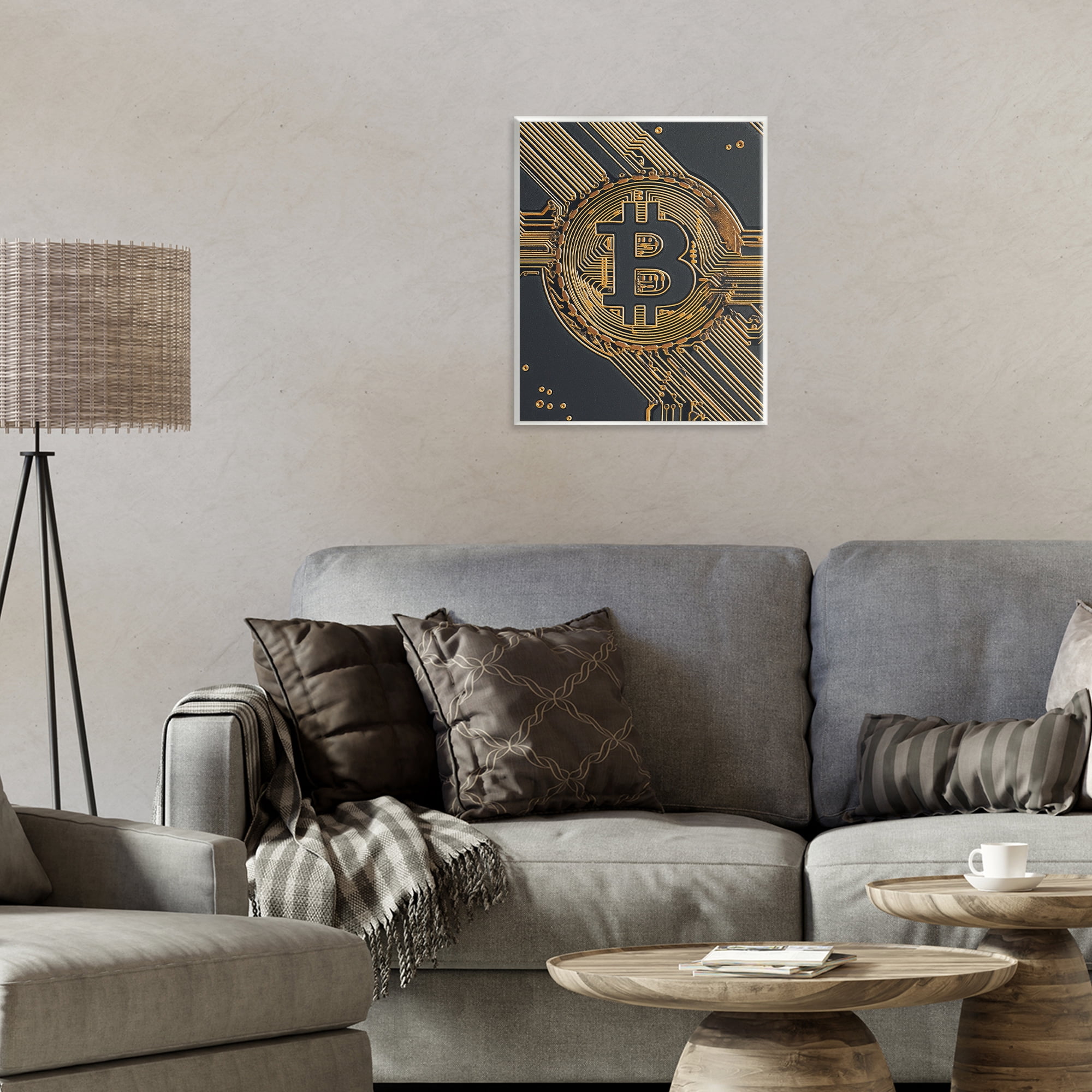 Stupell Industries Web Of Wealth Circuits Wall Plaque Art, design by Svetlana Aleynikova