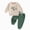 T248-Green, variant on NOLDARES Toddler Baby Boy Clothes Crewneck Sweatshirt Cute Fall Winter Outfits Long Sleeve Embroidery Shirt with Pants(T248-Green)