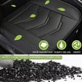 thumbnail image 3 of Pu Leather Car Seat Bottom Covers Protectors Include Pair Front Driver Seat Pad Mat and Rear Bench Cover Universal Fit % Vehicles, 3 of 9