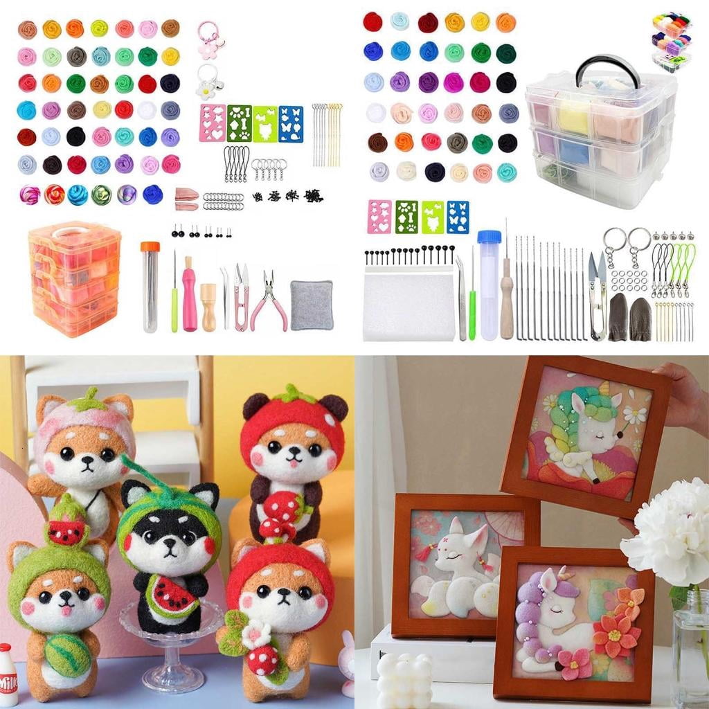 SDFGTstore Wool Felting Craft Making Supplies for Beginners DIY Crafts