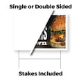 thumbnail image 3 of The Best Burgers In Town Yard Sign 5 Pack of 12 Inch x 16 Inch Double Sided Weatherproof Heavy-Duty Plastic with Stake | Restaurant Specials, Freshly Made, Delicious Meals | Made in USA, 3 of 7