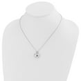 thumbnail image 3 of Auriga 925 Sterling Silver 1.6 mm Rhodium-Plated Diamond Heart Locket Necklace 20" for Women, 3 of 6