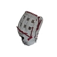 thumbnail image 4 of Miken Pro Series Guante de softbol de lanzamiento lento, 13,5 pulgadas, cordones blancos/rojos, lanzamiento a la derecha, 4 of 5