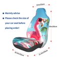 thumbnail image 3 of Honeii Tropical Flamingo Pool Float Print Car Seat Cover,Car Interior Covers,Universal Fit Seat Protector, Compatible with Most Cars, SUVs, Trucks, and Vans, 3 of 5
