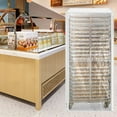 thumbnail image 3 of Foodservice Grado Comercial Hoja Sartén/Pan Rack Cubierta, PVC, 10/20 Niveles, 3 of 9