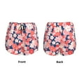 thumbnail image 5 of Xecao's Japanese Cherry Blossoms for a double-layer running short for women, perfect for gym, tennis, and more, featuring a convenient pocket., 5 of 9