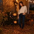 thumbnail image 6 of XGFHYJEH Halloween Decorations, Halloween Decorations Indoor, Solar Halloween Garden Stake Light Pumpkin Garden Stake Light Hanging For Patio Walkway Porch, 6 of 6