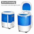 thumbnail image 6 of 5.5 lbs Portable Semi Auto Electric Compact Laundry Washer with Durable Design, Energy Saving & Rotary Controller for Home, Apartment, RV Small Space, Blue, 6 of 10