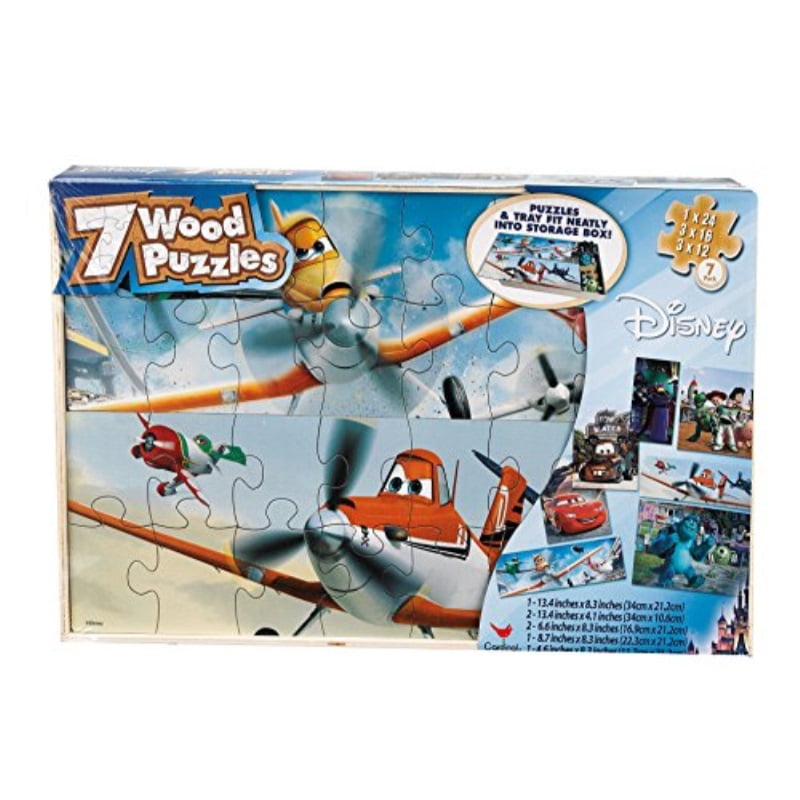 Disney Planes Wood Puzzle Box, 7 Pack