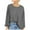 Gray, variant on HAiming Women's Oversized Tops Solid Color Round Neck Long Sleeve Pullover Shirts Fall Winter Casual Loose Base Blouse