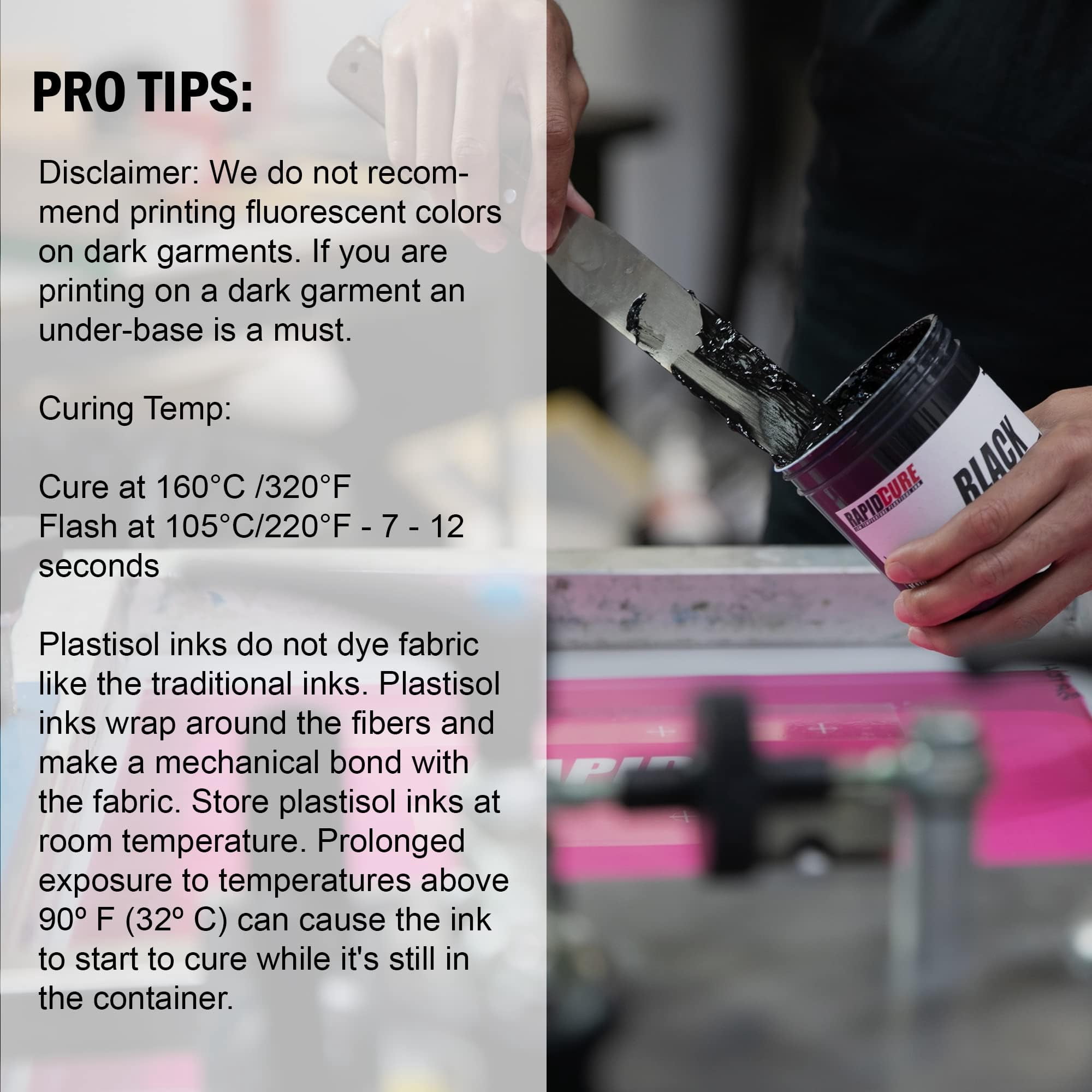 Screen Print Direct Rapid Cure Non-Toxic Fabric Paints Liquid