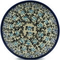 thumbnail image 2 of Polish Pottery 5½-inch Bowl (Black And Blue Lace Theme) Hand Painted in Boleslawiec, Poland + Certificate of Authenticity, 2 of 6