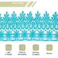 thumbnail image 4 of Uxcell 3.14 inch Wide 10 Yard Lace Ribbon Floral Pattern Blue Embroidered Lace Trim for Sewing Making, Gift Wrapping, 4 of 5