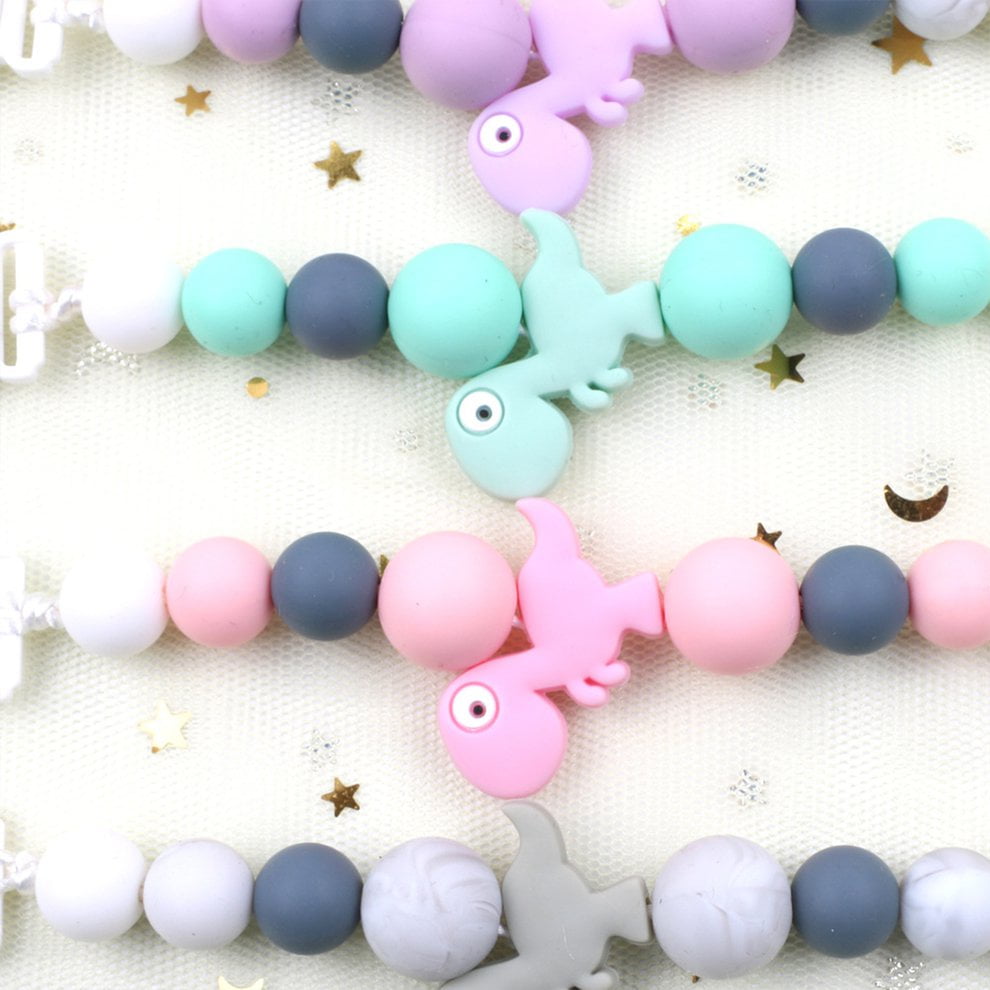 Chupetes Clips Holder Silicone Beaded Lanyard Relieve de la dentición Teether Toys Chupetes Clips Holder Silicone Beaded Lanyard Relieve de la dentición Teether Toys