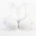 thumbnail image 1 of Womens Sexy Lace Seamless Bras Front Closure Racer Back Push Up Bra, 1 of 6