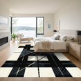 thumbnail image 3 of ODIKA 4'x6' Machine Washable Non-Slip Area Rug, Farmhouse Black High Traffic Rug, Black, 966822, 3 of 7
