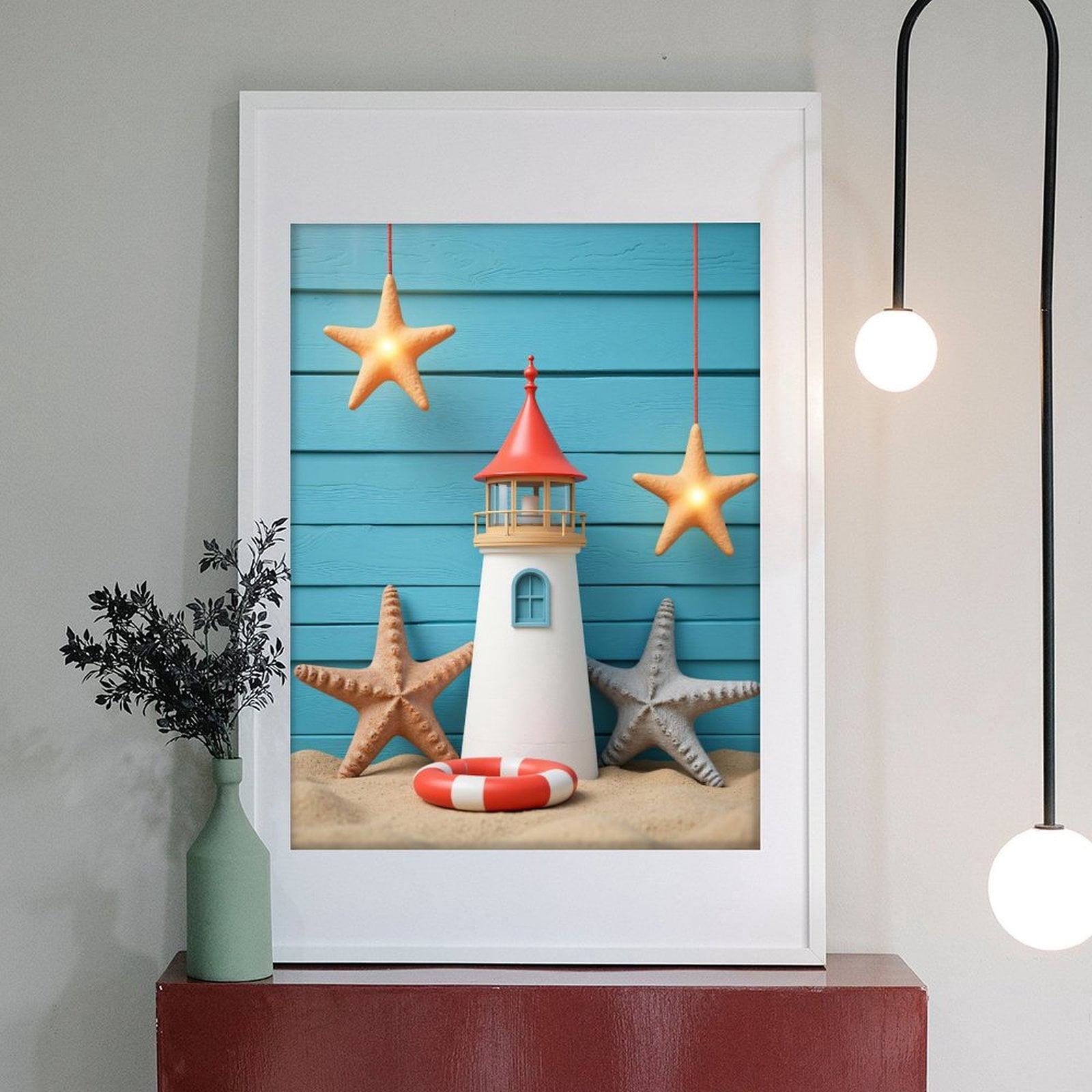 Diamond Art Kits for Adults - 5d Coastal Lighthouse Starfish Decor Diamond Painting for Adults, Diamond Art for Adults Beginners, Diamond Painting Kits for Adults for Home Wall Decor