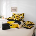 thumbnail image 6 of jejeloiu Sunflower Floral Blossom 7 Pieces Bedding Comforter Set,Milk Cow Pattern Full Bedding Set For Kids Reversible, 6 of 8