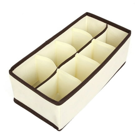 

Smrinog Non-woven Underwear Bra Storage Box Drawer Wardrobe Organizer (8 Grids)