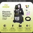 thumbnail image 3 of Sun Joe 2030 PSI Electric Powered Pressure Washer, 1.2 GPM Power Cleaner with Soap Tanks, 3 of 10