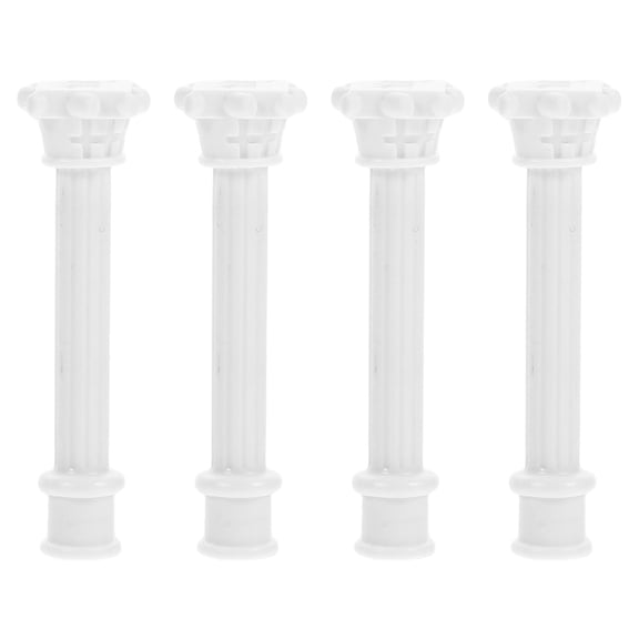 Set of 4 Mini Roman Column Pillars for Table Decor, Diorama Projects, Party Accessories, Roman Sculpture Decorations
