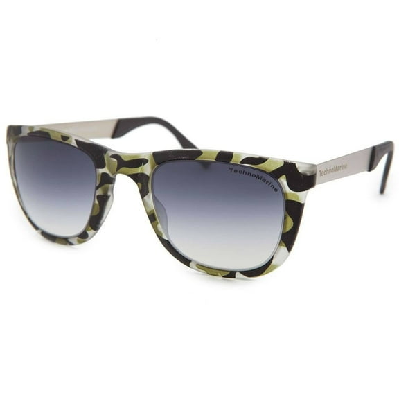 Technomarine Black Reef TMEW001-04 Mirrored Lens Grey / Tortoise Camouflage Sunglasses - Made in Italy