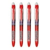Paper Mate Liquid Flair Porous Point Stick Pen, 0.8mm, Extra Fine, Red Ink, 4-Count