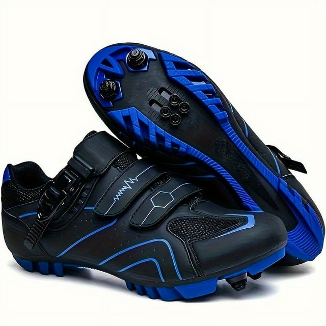 QJUHUNG Professional Men‘s Cycling Shoes with SPD Cleat Compatibility Breathable & Lightweight Design for Mountain Bike Riding & Racing Outdoors