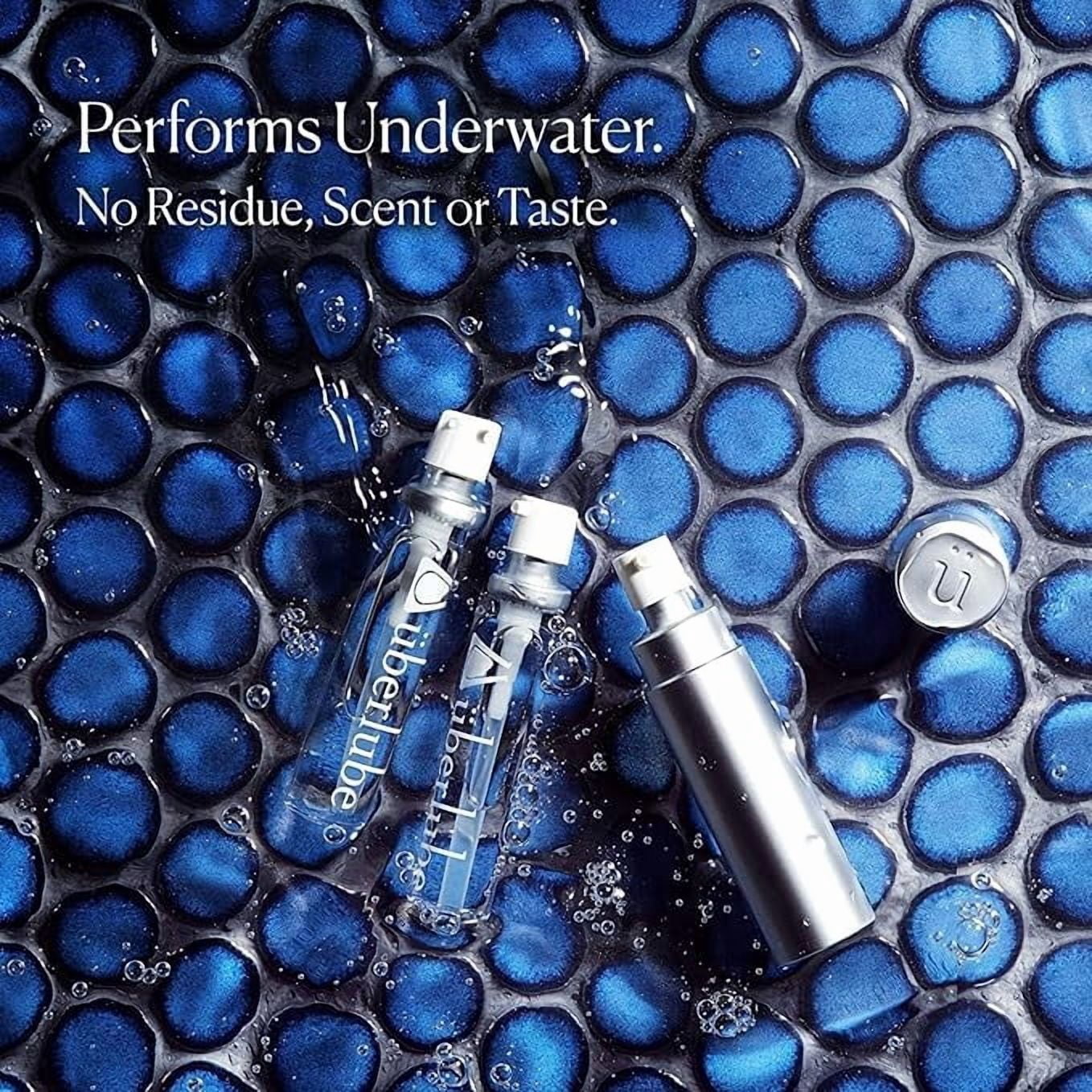 Uberlube Silicone Personal Lubricant, Silver Travel Kit, 15ml, Unscented, Waterproof, Latex-Safe