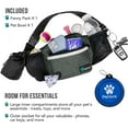thumbnail image 2 of PetAmi Dog Fanny Pack, Treat Pouch for Dog Walking, Training, Built in Poop Bag Dispenser, Water Bottle Holder, Collapsible Bowl, Pet Treat Waist Belt for Hiking, Running, Kibbles (Charcoal), 2 of 7