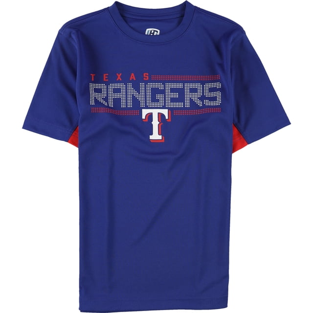 Hands High Boys Texas Rangers camiseta gráfica, azul, L