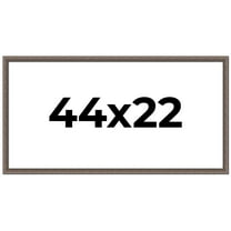 44x22 Frame Silver Real Wood Picture Frame Width 1.25 Inches | Interior Frame Depth 0.5 Inches |