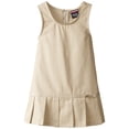 thumbnail image 2 of French Toast Girls Pleated Hem Jumper with Ribbon Khaki / 3T, 2 of 2