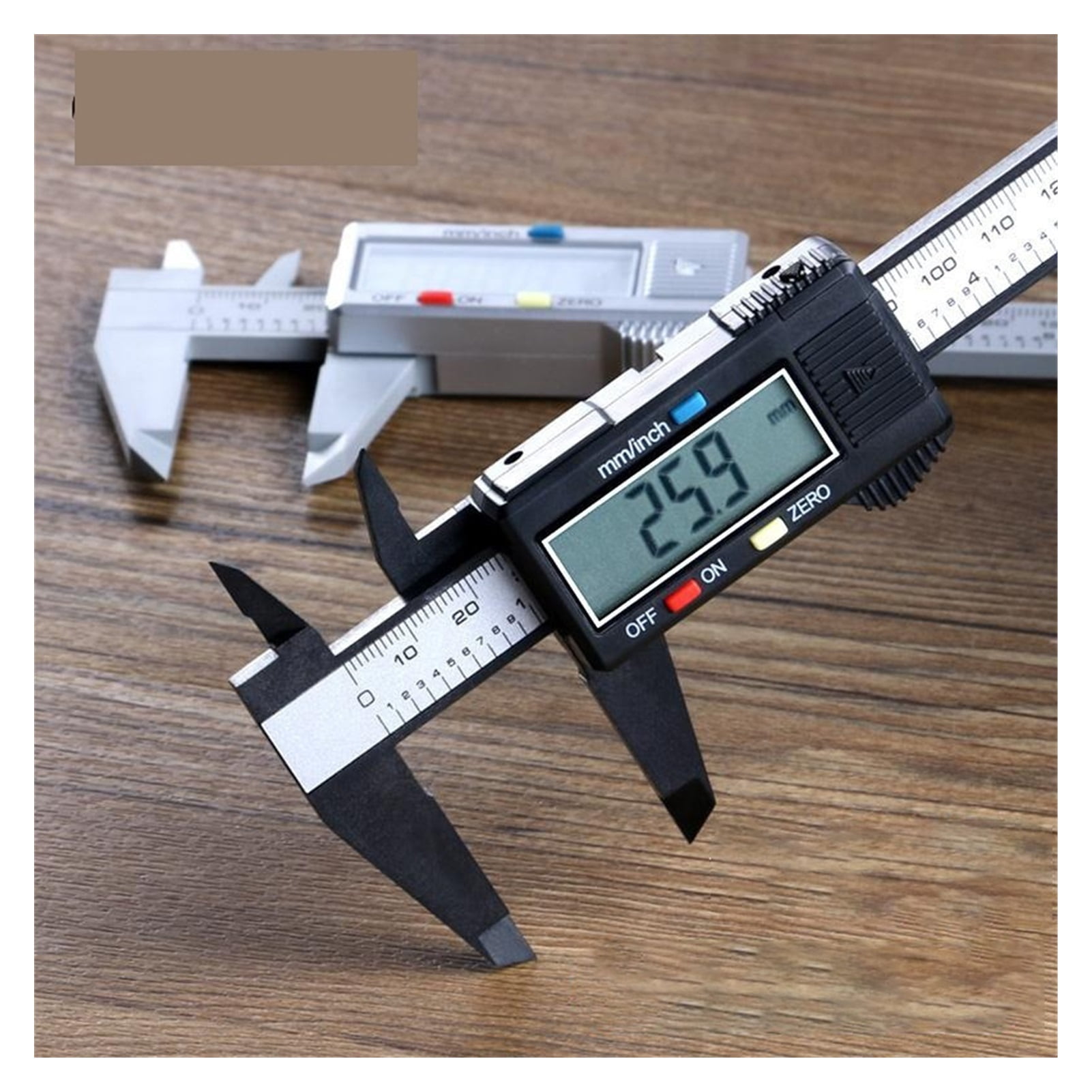 Vernier Digital Caliper 6 Inch Electronic 100mm Micrometer Ruler Measuring Instruments Woodworking Tools 150mm 0.1mm ,Easy to Operate