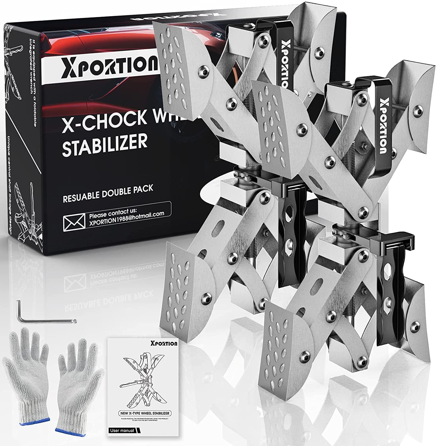 XPORTION XChock Wheel Stabilizer,RV Tire Stabilizers,Camper Wheel