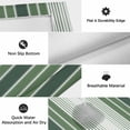 thumbnail image 5 of Dark Green Ombre Stripe Outdoor Rug 6x9 Ft, Non Slip Washable Area Rug, Farmhouse Simple Striped Patio Rugs Carpet Runner, Large Floor Mat for Indoor/Outdoor Deck Porch Camping, 5 of 8