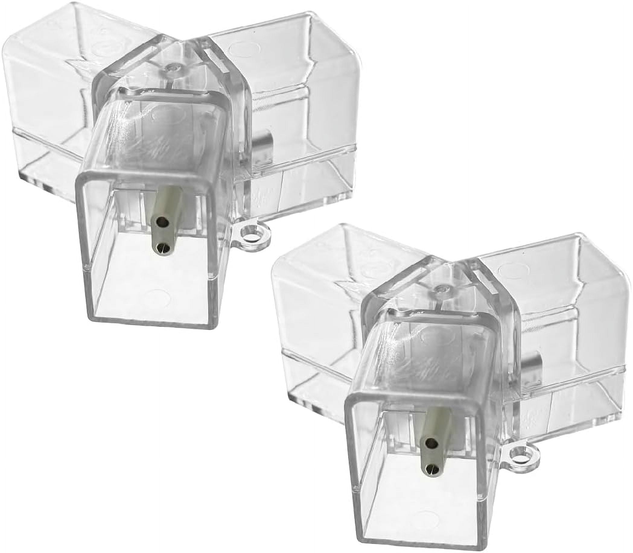 RGHJAR-2pcs Hexagon Garage Light Connectors 120° Y Connector 2 Pin Only LED Garage Celling Tube DIY Hexagon LED Light Accessories Replacement/Spare for Honeycomb Lighting Systems