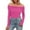 Pink, variant on UJNDER Women's Solid Color Off Shoulder Warm Top for Slim Long Sleeved Bottoming Shirt and Casual Outfits Coffee L