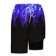 thumbnail image 4 of Pantalones Cortos para Hombre Cintura Elástica con Bolsillos, Forro de Impresión de Moda Casual para la Playa, Al Aire Libre Y el Uso Diario, 4 of 6