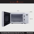 thumbnail image 2 of Magic Chef MC77MW Four à Micro-Ondes de Comptoir, 700 Watts, Blanc, 2 of 6