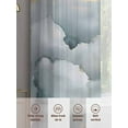 thumbnail image 6 of Cloud Effect Sheer Curtains 54 Inches Long 2 Panels Modern Watercolor Marble Texture Light Filtering Semi Sheer Window Curtains Drapes for Bedroom Living Room 52"x54", 6 of 7