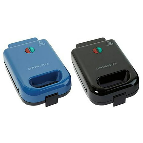 Restored Curtis Stone 2-pack Stuffed Sandwich Makers with Recipes & Gift Boxes Blue (Refurbished)