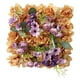 thumbnail image 4 of Panel de pared de flores artificiales, panel floral 3D, manualidades DIY, multifuncional, para bodas Naranja, 4 of 9