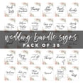 thumbnail image 5 of Koyal Wholesale Coral Peach Roses Wedding Signs Bundle Set for Ceremony, Reception Decor Signage, 8.5 x 11", 30-Pack, 5 of 5