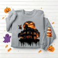 thumbnail image 5 of Hvogkswy Halloween Sweatshirt for Women Printed 2026 Long Sleeve Crewneck Sweatshirts Oversized Fall Winter Casual Pullover Tops, 5 of 5