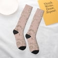thumbnail image 5 of Balery Rose Gold Marble Texture Printed Novelty Socks Men's Women's Crew Socks Sports Socks Knee High Socks Cotton Socks Quirky and Cool Socks, 5 of 9