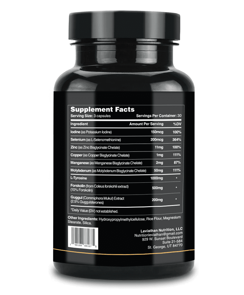 Leviathan Thyroid Support | Boost Metabolism, Energy, and Weight Loss